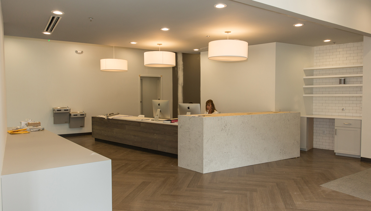 Reception area within DC Ortho